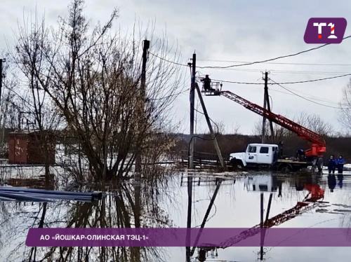 Сегодня ночью в результате превышения уровня паводковых вод произошло подтопление трансформаторной подстанции ТП 393.